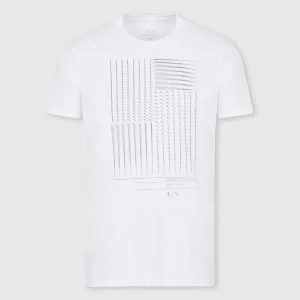 T-shirt avec impression contrastée