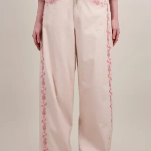 PANTALON LARGE BRODÉ